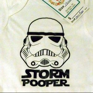 Star Wars One Pieces - Star Wars Storm Pooper Baby Onesie New Star Wars One Pieces - Star Wars Storm Pooper Baby Onesie New